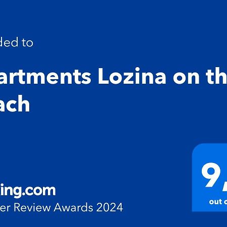 Apartments Lozina On The Beach Omiš Exterior foto